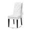 Baxton Studio White Faux Leather Button-Tufted Nail heads Trim Dining Chair 120-6601 - alternate 5